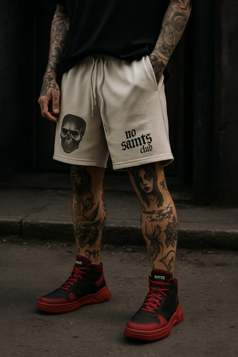 No Saints Club Mesh Shorts - ASH PHANTOM