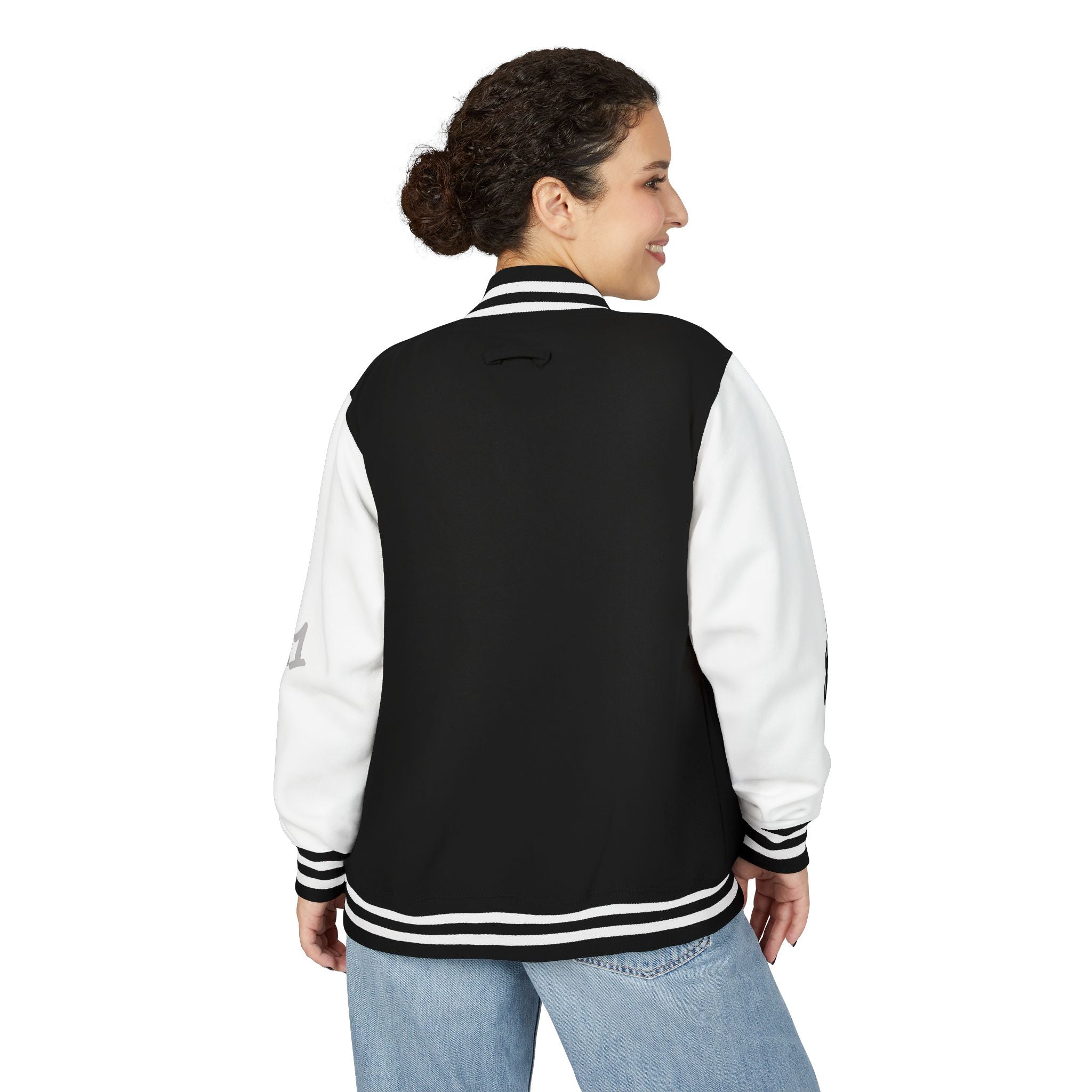 No Saints Club Noir Varsity Jacket - JET BLACK
