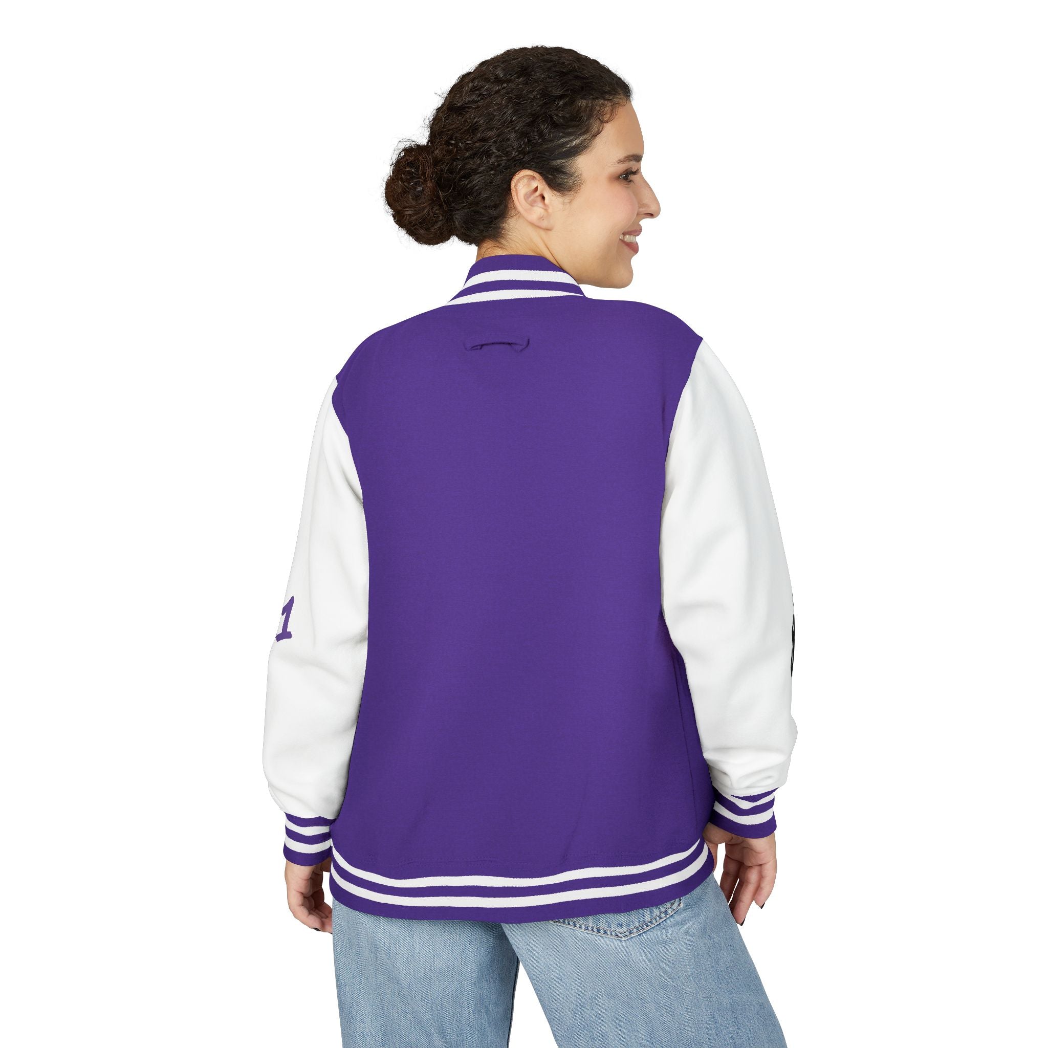 No Saints Club Phantom Varsity Jacket - PURPLE DROP