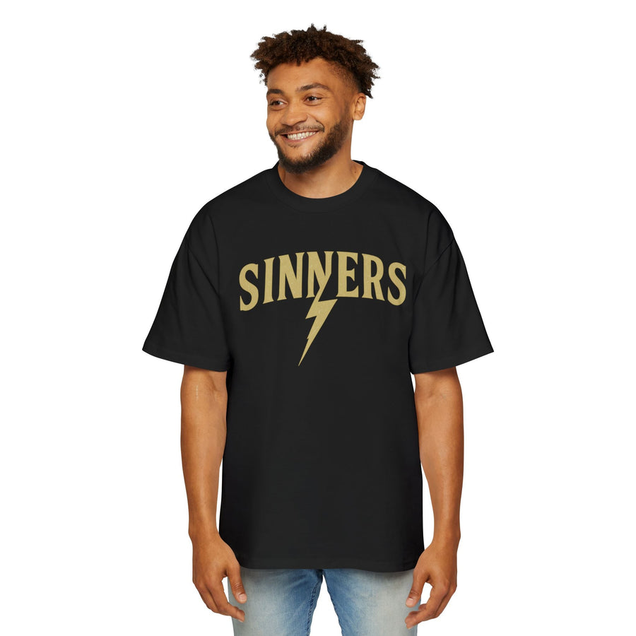 No Saints Club Sinners Black Graphic Tee