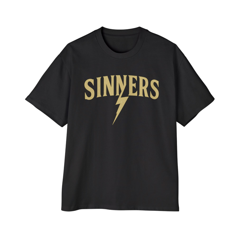 No Saints Club Sinners Black Graphic Tee