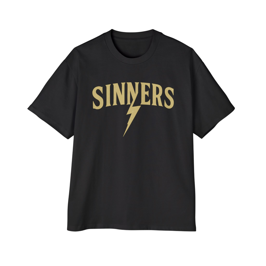 No Saints Club Sinners Black Graphic Tee