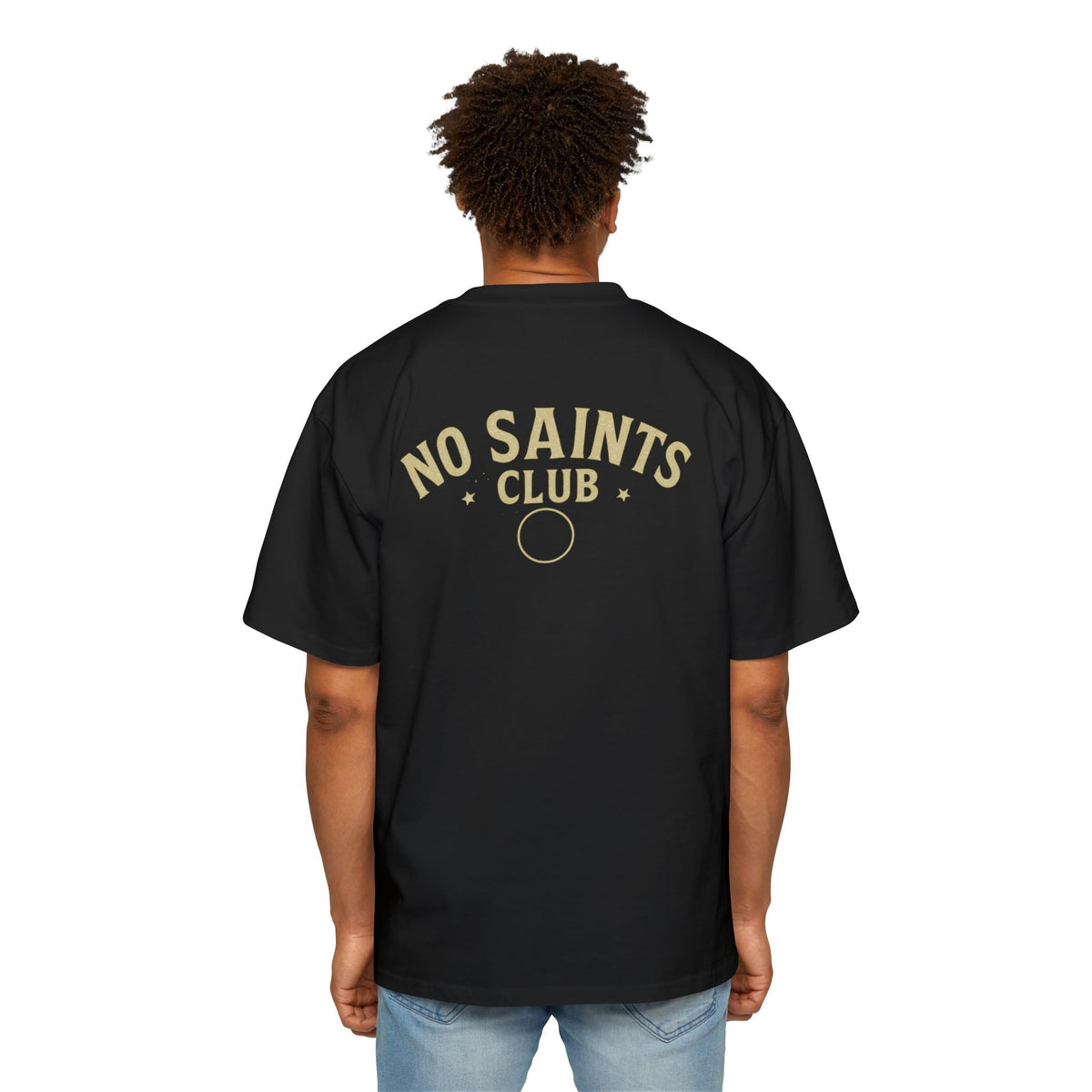 No Saints Club Sinners Black Graphic Tee
