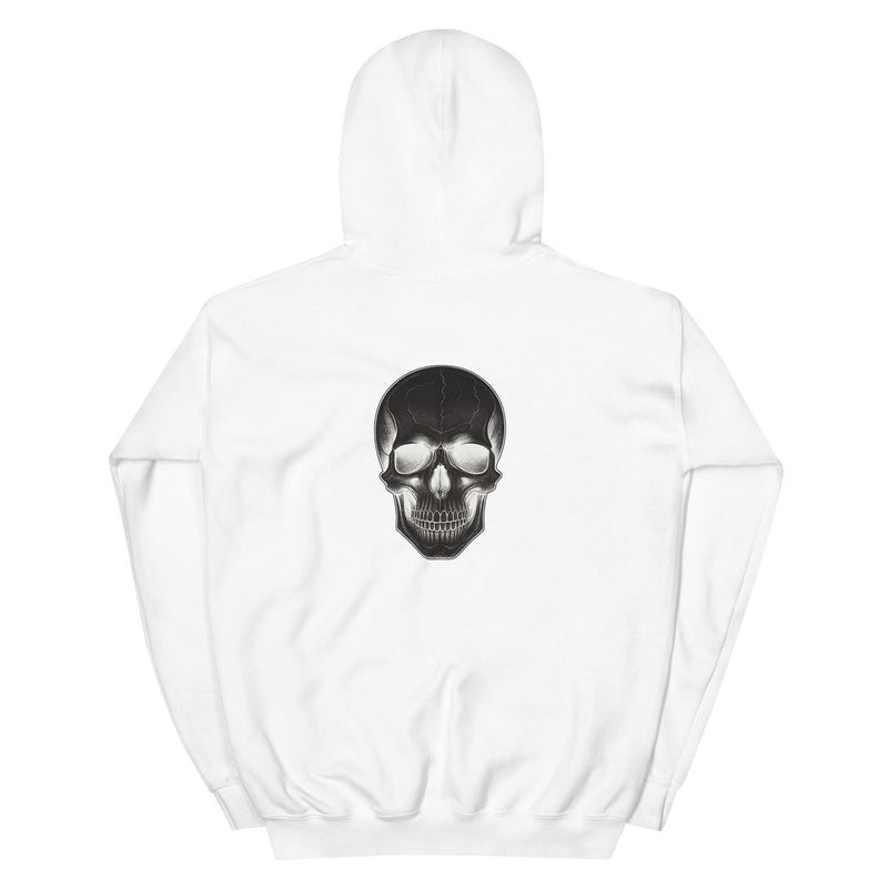 No Saints Club White | Skeleton Hoodie