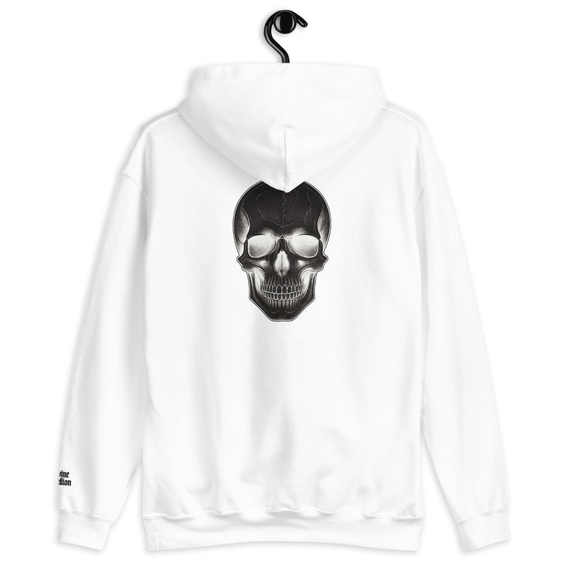 No Saints Club White | Skeleton Hoodie