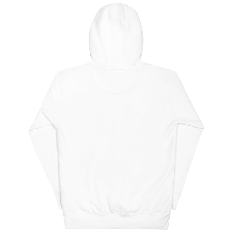 No Saints White Pullover Hoodie - Blue Flames