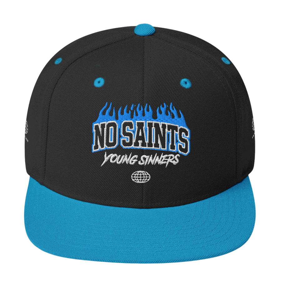 No Saints Young Sinners Blue Snapback Hat