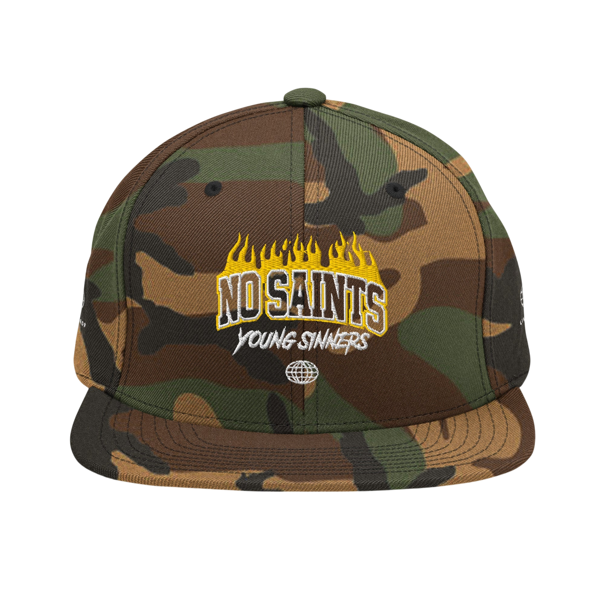 No Saints Young Sinners Camo Snapback Hat - Camouflage / One size
