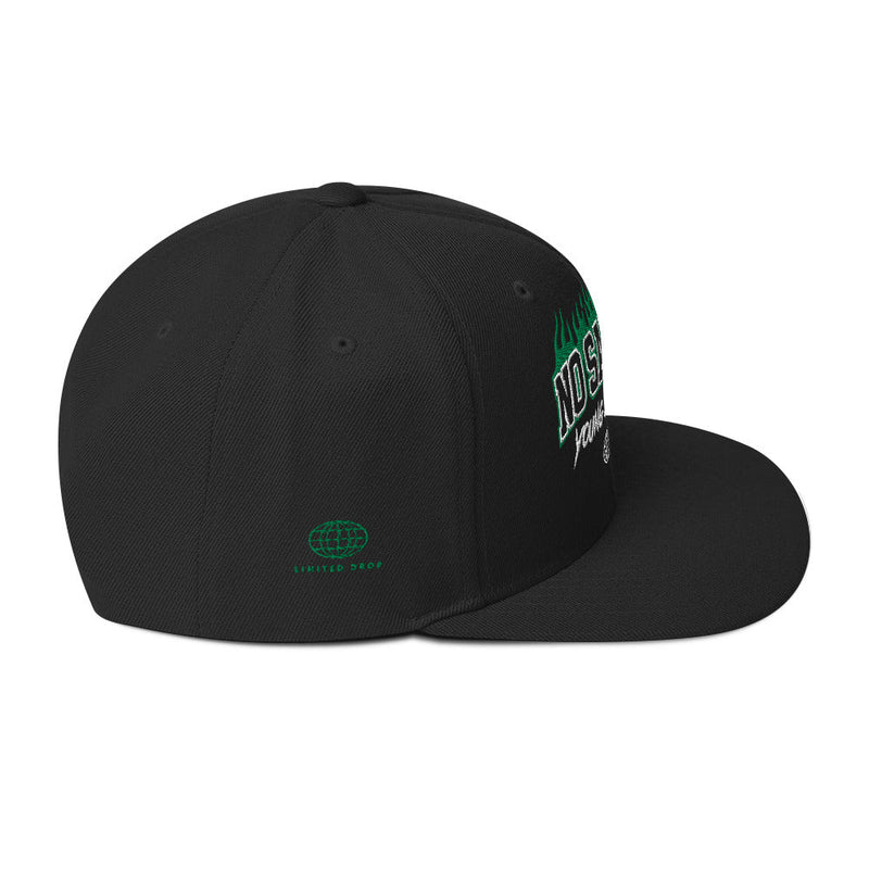 No Saints Young Sinners Green Black Snapback Hat