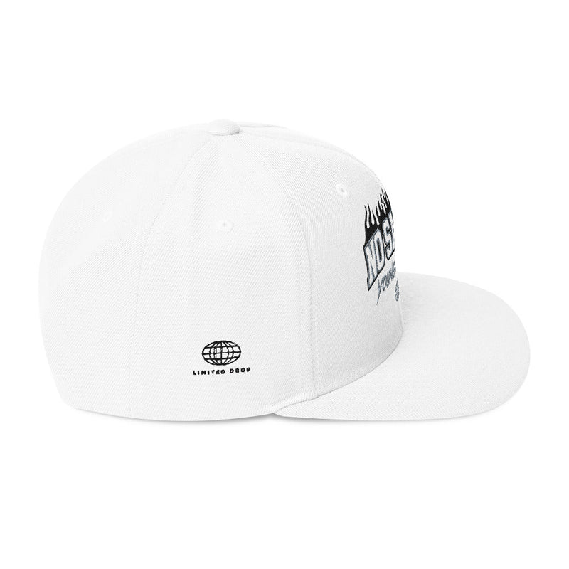 No Saints Young Sinners White Snapback Hat