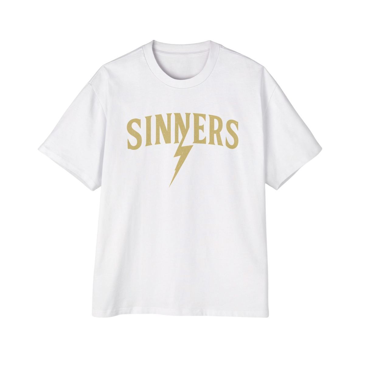 No Saints Club Sinners White Graphic Tee