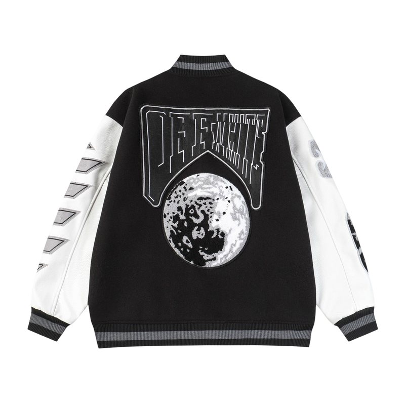 Off-White Black & White Moon Varsity Jacket
