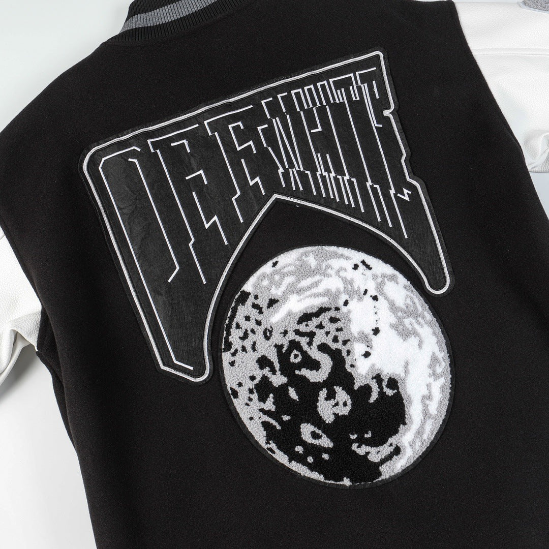 Off-White Black & White Moon Varsity Jacket