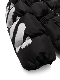 OFF-White PIUMINO CON ZIP DIAG JACKET - Black / 4