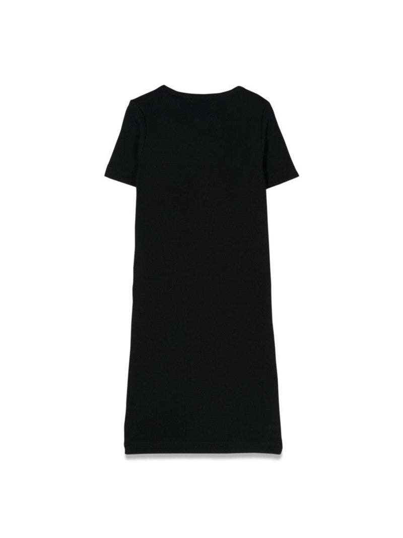 OFF-White Print plain ribbed dress