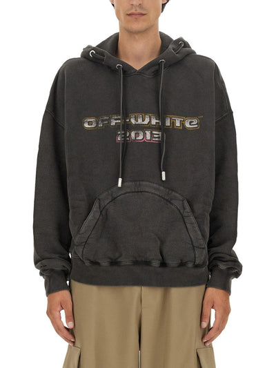 OFF-White SWEATSHIRT WITH PRINT - Black / S