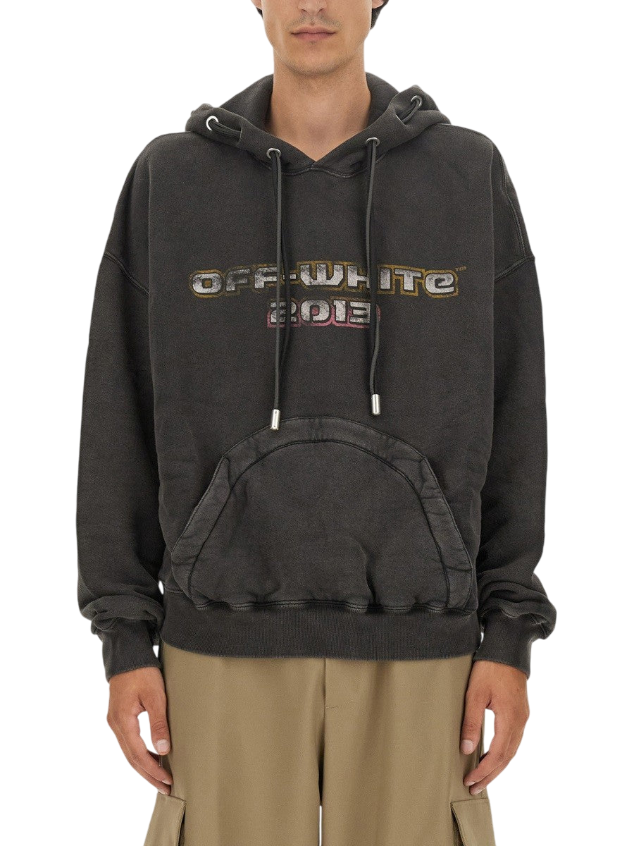 OFF-White SWEATSHIRT WITH PRINT - Black / S