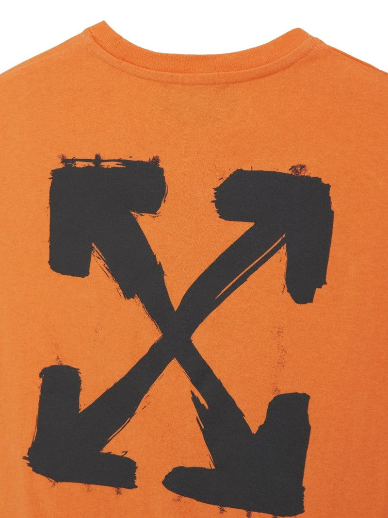 OFF-White T-SHIRT IN JERSEY DI COTONE STAMPATO