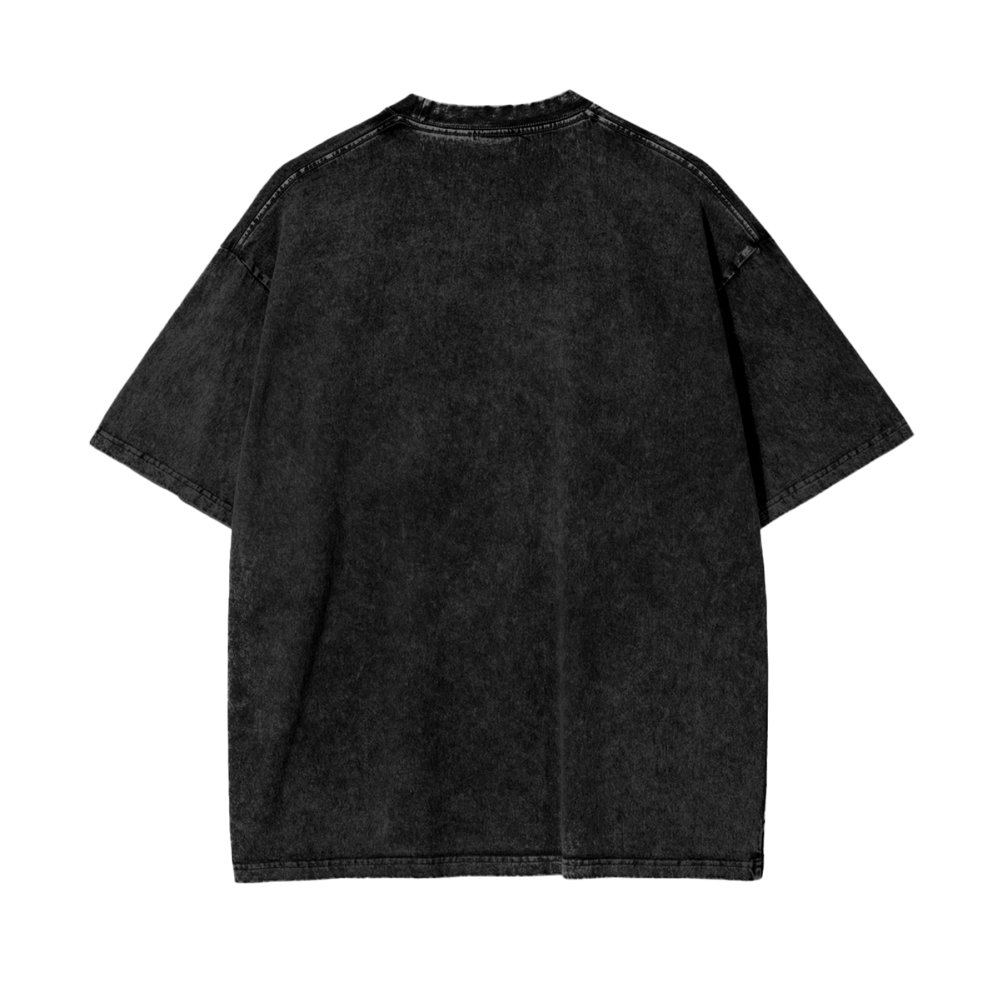 Oversize Snow Washed T-Shirt in distressed black for a trendy casual look