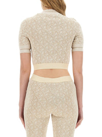Palm Angels Beige Monogram Jersey