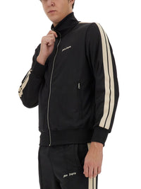 Palm Angels Black Track Jacket for Men
