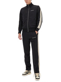 Palm Angels Black Track Jacket for Men