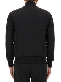 Palm Angels Black Track Jacket for Men