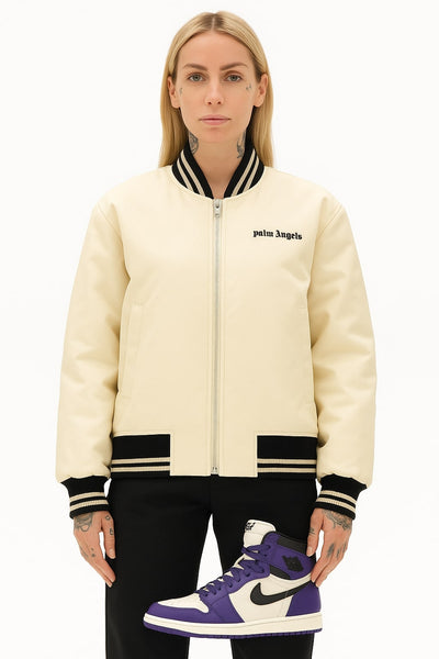 Palm Angels BOMBER JACKET - White - hover