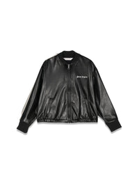 Palm Angels Coated Track Crop. JKT - Black / One size