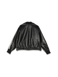 Palm Angels Coated Track Crop. JKT - Black / One size