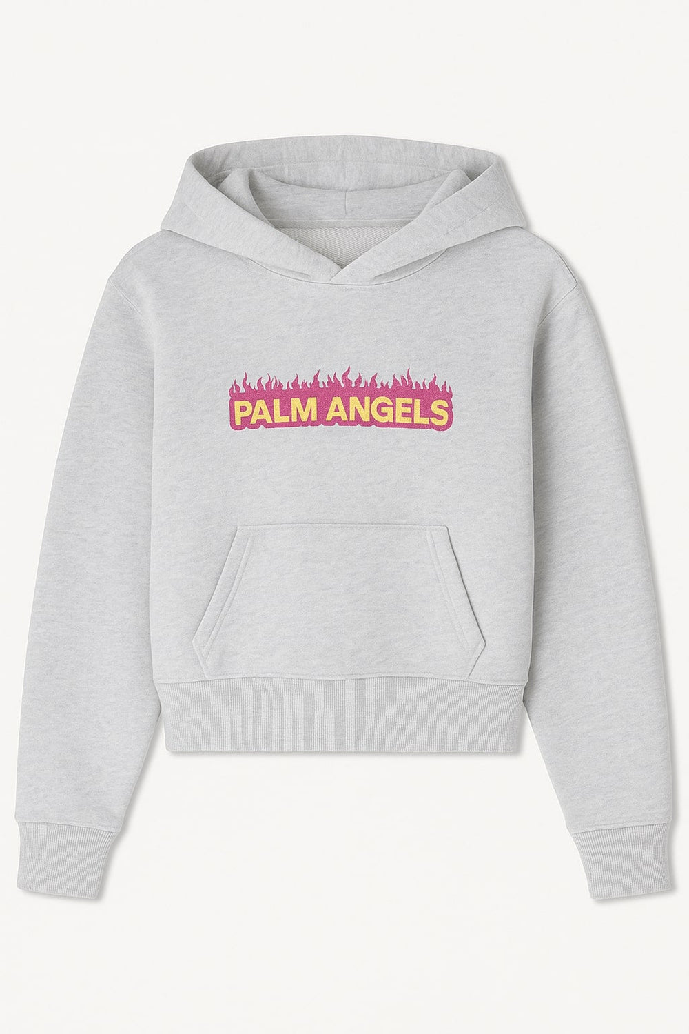 Palm Angels CROPPED HOODIE - Gray / 8