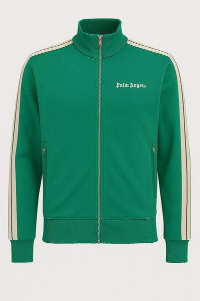 Palm Angels Green Track Jacket for Men