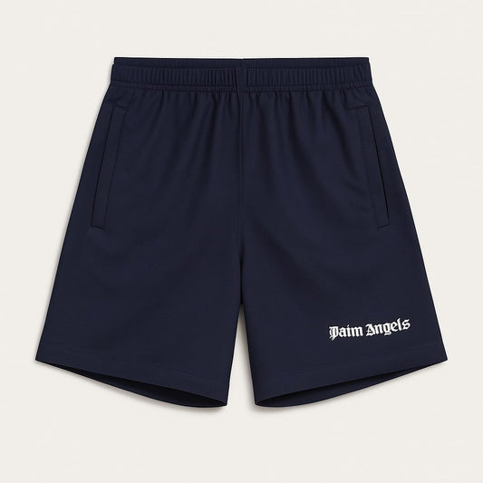 Palm Angels LOGO SHORTS - NAVY BLUE
