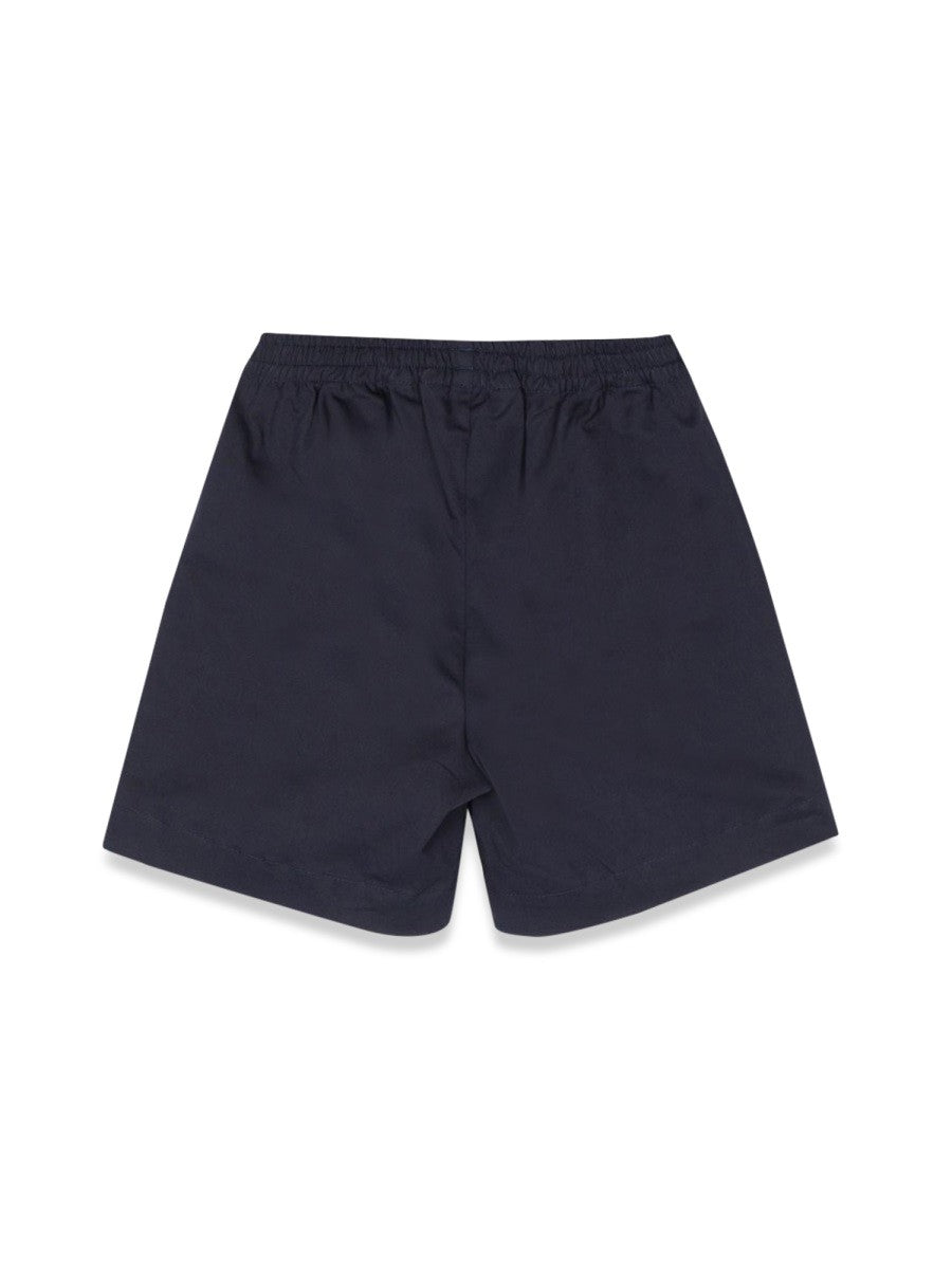 Palm Angels LOGO SHORTS - NAVY BLUE