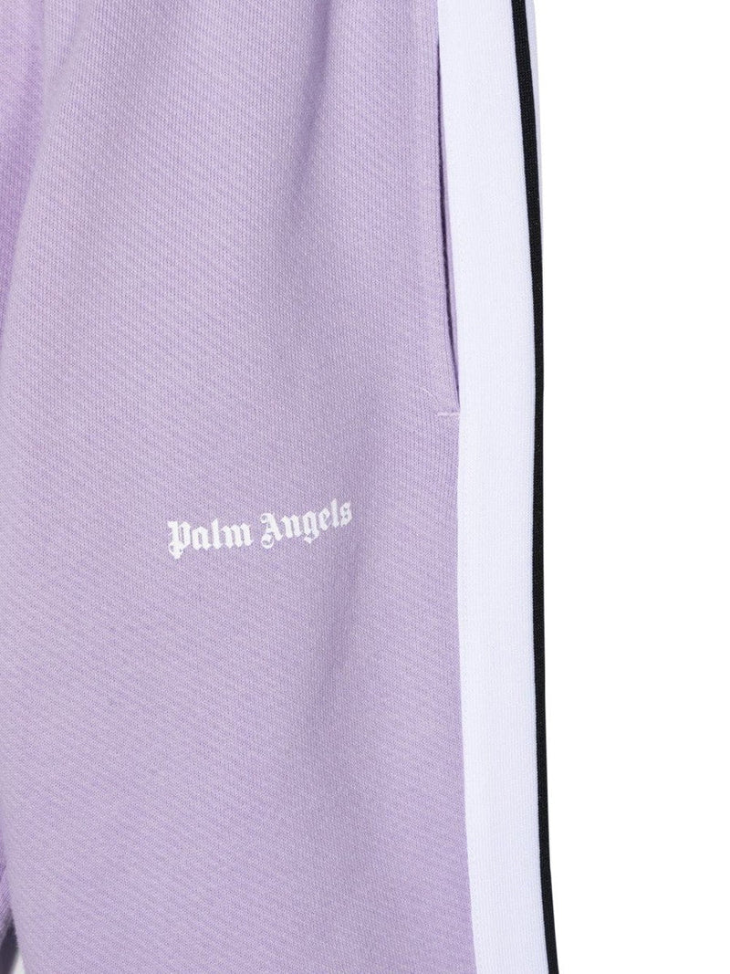 Palm Angels LOGO TRACK MED MJÖTSTYCKE - LILA