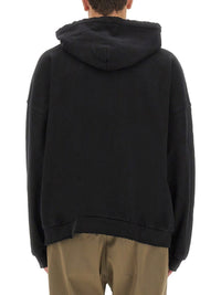 Palm Angels Men’s Black Gothic Logo Hoodie - Black / Male