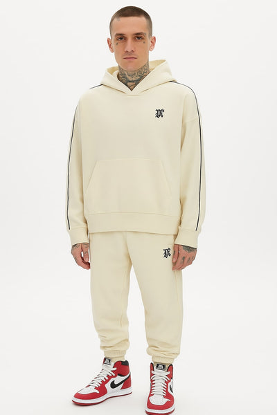 Palm Angels Men's Cream Streetwear Sweatshirt