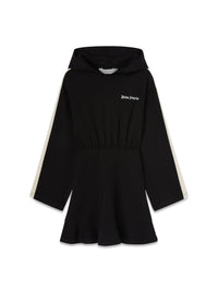 Palm Angels NEW TRACK Hoodie Mini Dress - Black / 10