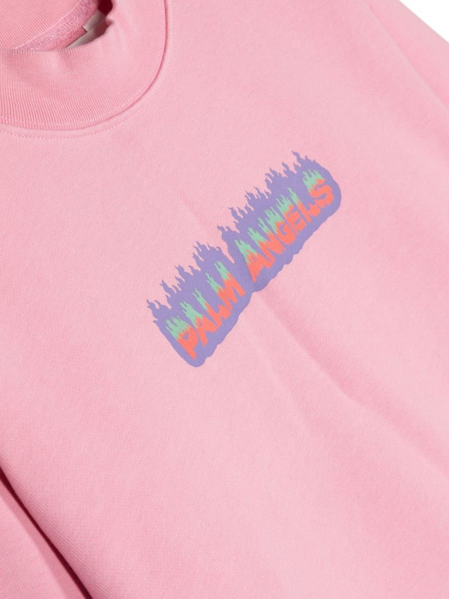 Palm Angels PA FLAMES REGULAR CREWNECK