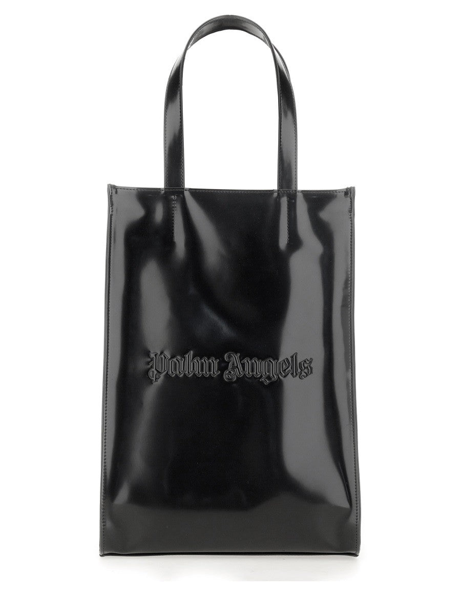 Palm Angels TOTE BAG WITH LOGO - BLACK