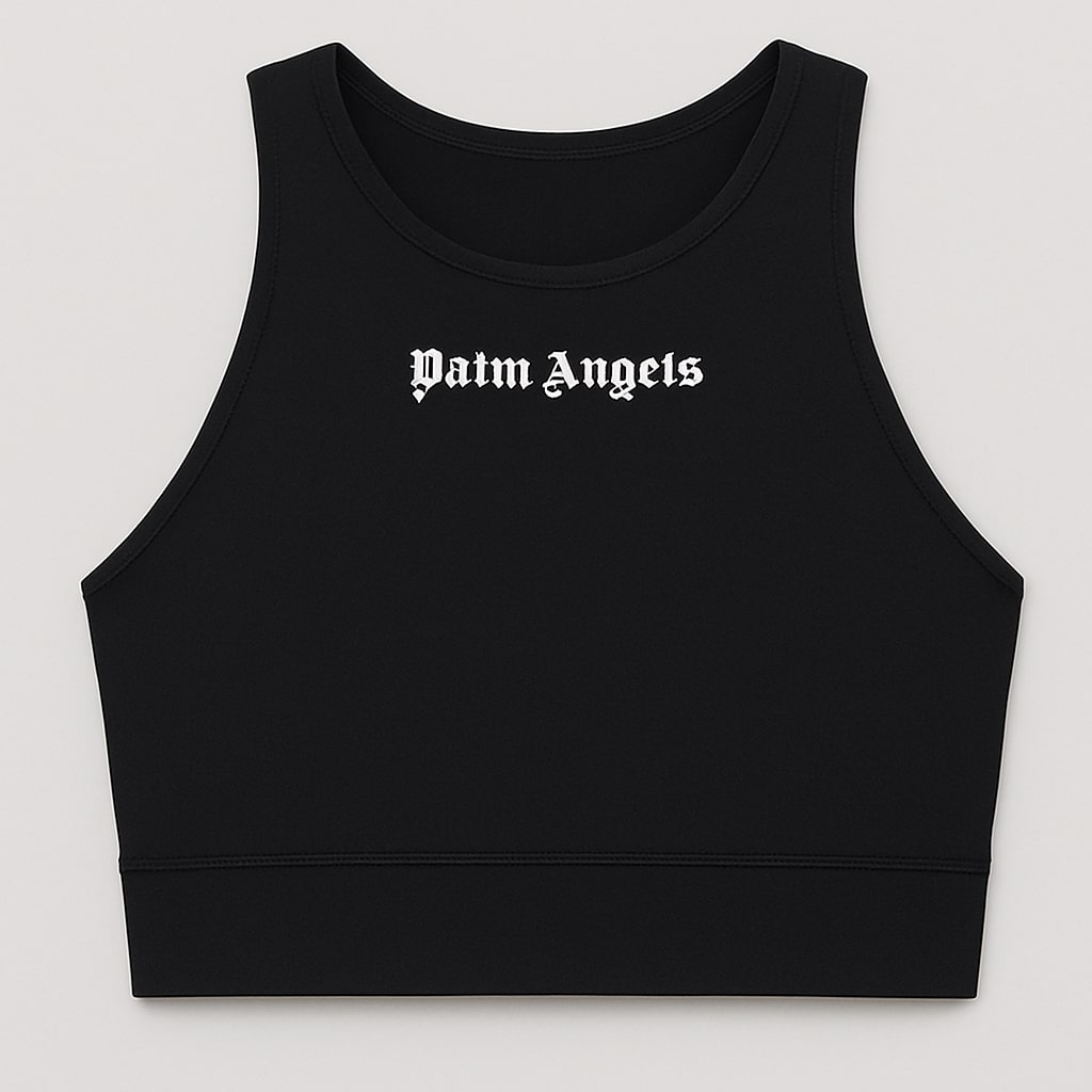 Palm Angels Women’s Black Logo Sports Bra - Black / XS / Female