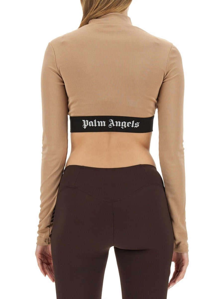 Palm Angels Women’s Cropped Turtleneck Top