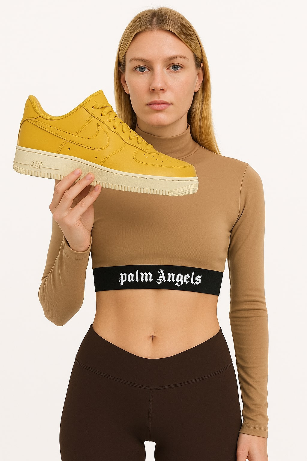 Palm Angels Women’s Cropped Turtleneck Top