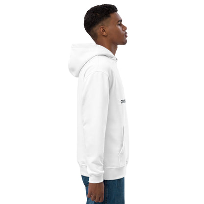 Premium Eco Essential Hoodie in a stylish white hooded sweatshirt design