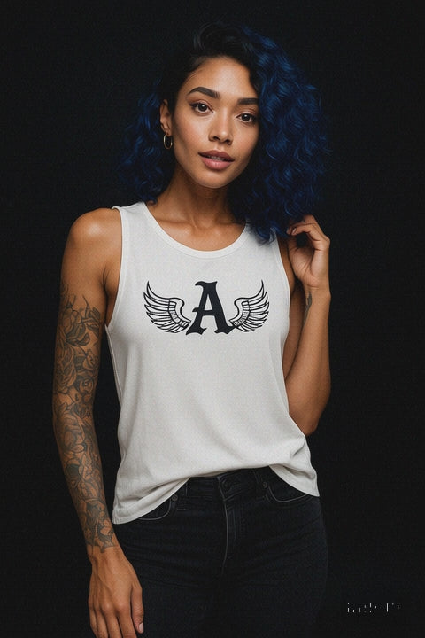 Ariva Streetwear Winged 'A' Tank - White