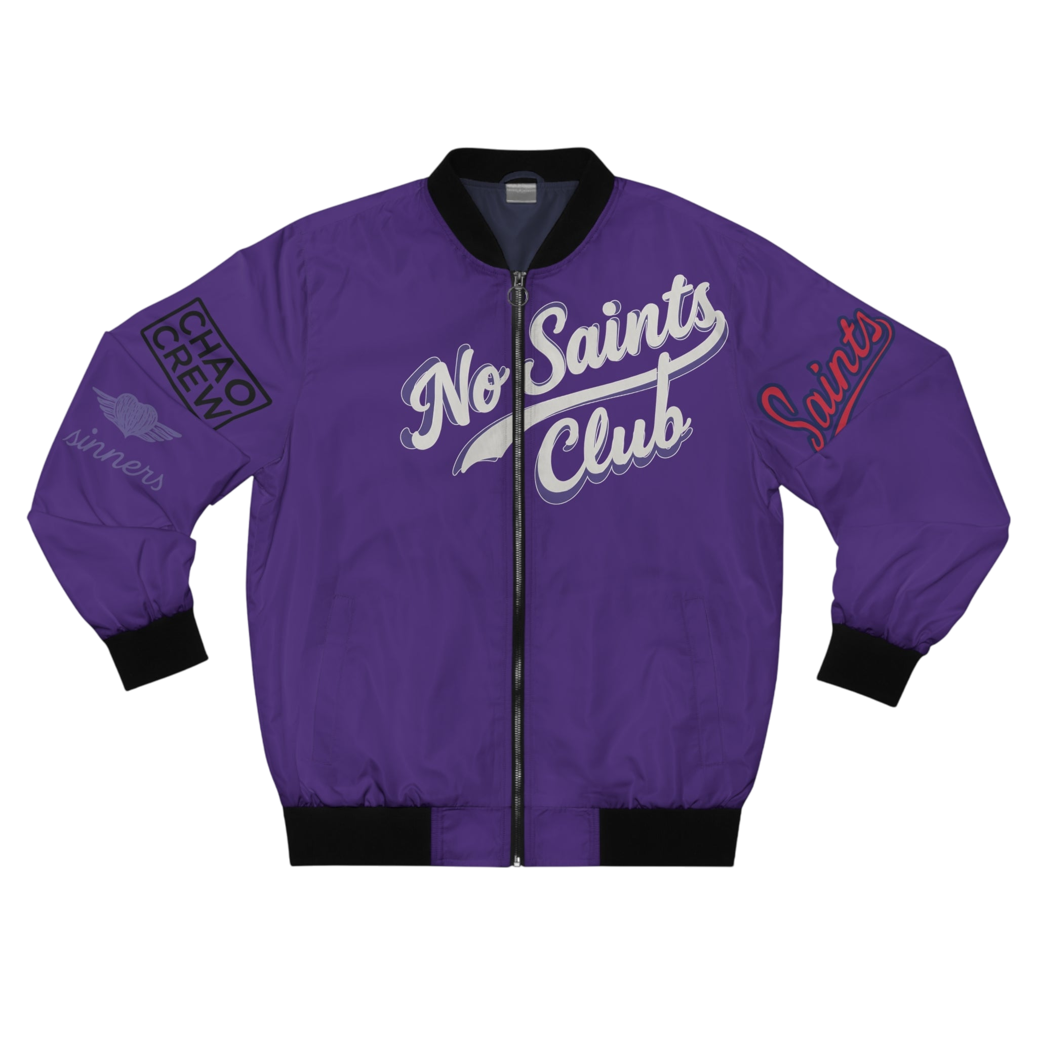 Purple Bomber Jacket | No Saints Club - XS
