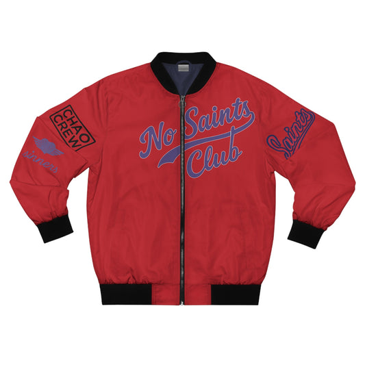 Red Bomber Jacket | No Saints Club - XS