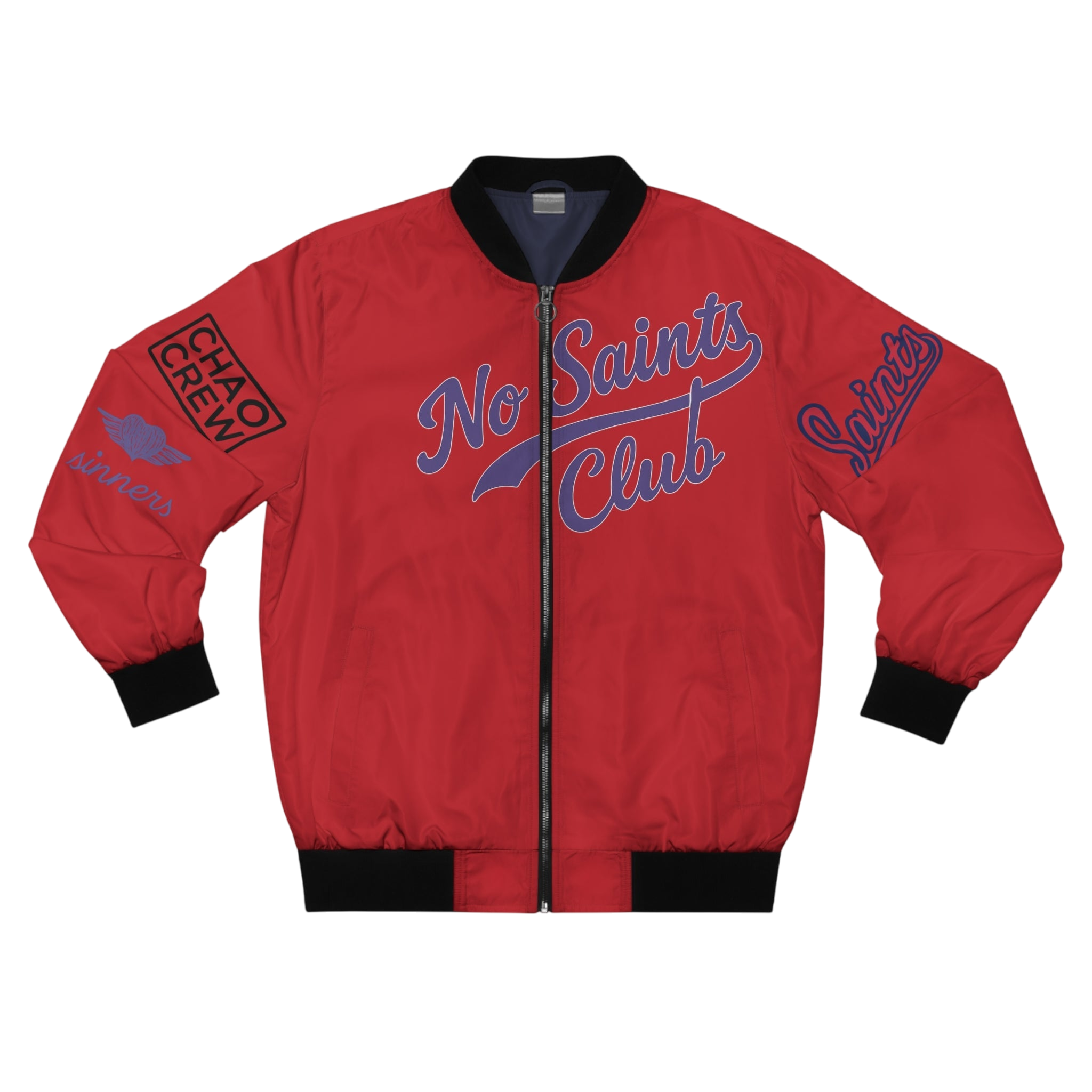 Red Bomber Jacket | No Saints Club - XS