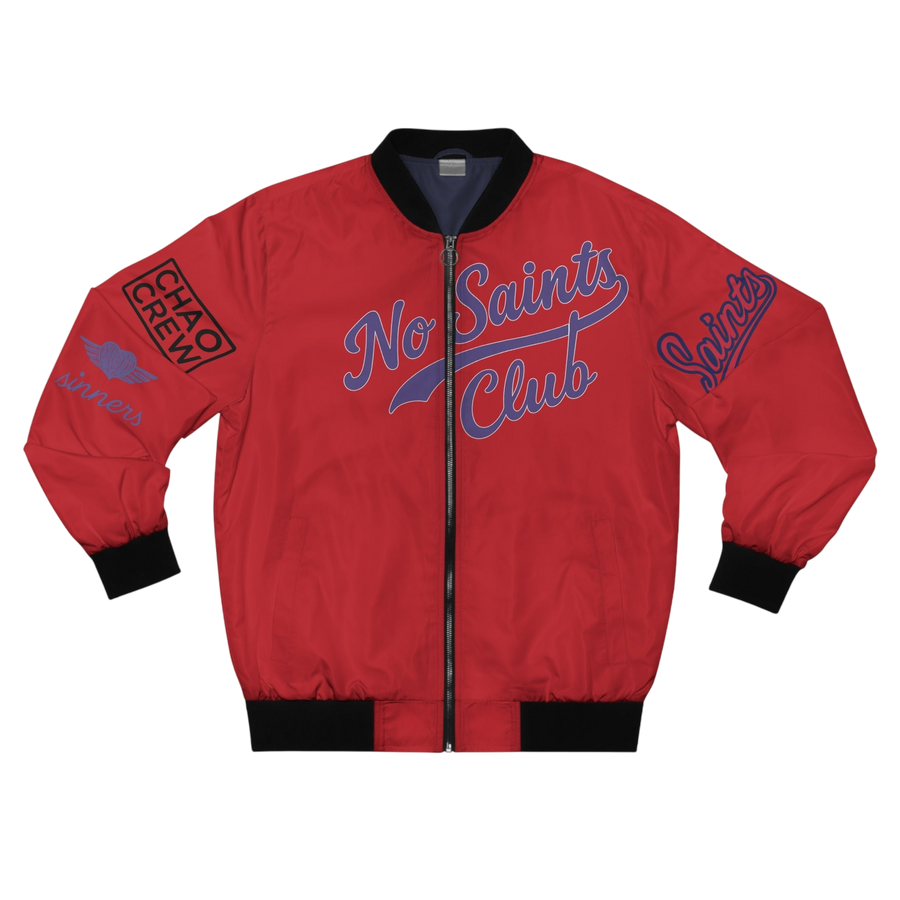 Red Bomber Jacket | No Saints Club