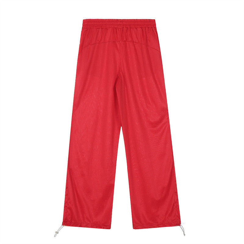 Red Retro Track Pants